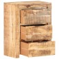 vidaXL Aparador de madera de mango rugosa 59x33x75 cm vidaXL Aparador de madera de mango rugosa 59x33x75 cm