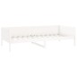 vidaXL Sofá cama madera maciza de pino blanco 90x200 cm vidaXL Sofá cama madera maciza de pino blanco 90x200 cm