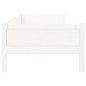 vidaXL Sofá cama madera maciza de pino blanco 90x200 cm vidaXL Sofá cama madera maciza de pino blanco 90x200 cm