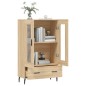 vidaXL Aparador alto madera de ingeniería roble Sonoma 69,5x31x115 cm vidaXL Aparador alto madera de ingeniería roble Sonoma 69,5x31x115 cm