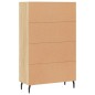 vidaXL Aparador alto madera de ingeniería roble Sonoma 69,5x31x115 cm vidaXL Aparador alto madera de ingeniería roble Sonoma 69,5x31x115 cm