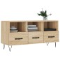 vidaXL Mueble de TV madera de ingeniería roble Sonoma 102x36x50 cm vidaXL Mueble de TV madera de ingeniería roble Sonoma 102x36x50 cm