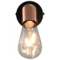 vidaXL Lámpara de focos 2 piezas negro y cobre E27 vidaXL Lámpara de focos 2 piezas negro y cobre E27
