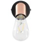 vidaXL Lámpara de focos 2 piezas negro y cobre E27 vidaXL Lámpara de focos 2 piezas negro y cobre E27