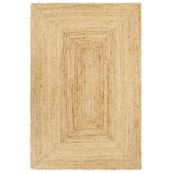 vidaXL Alfombra hecha a mano de yute 180x250 cm