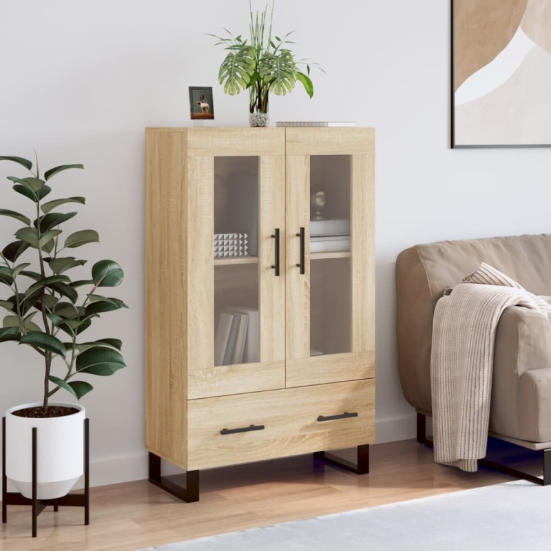 vidaXL Aparador alto madera de ingeniería roble Sonoma 69,5x31x115 cm vidaXL Aparador alto madera de ingeniería roble Sonoma 69,5x31x115 cm