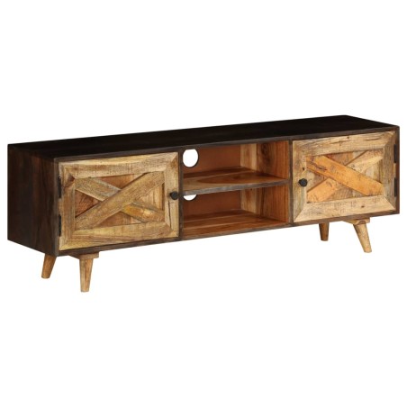 vidaXL Mueble para la TV de madera maciza de mango 140x30x45 cm