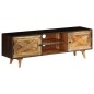 vidaXL Mueble para la TV de madera maciza de mango 140x30x45 cm