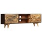 vidaXL Mueble para la TV de madera maciza de mango 140x30x45 cm