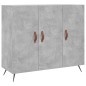 vidaXL Aparador de madera de ingeniería gris hormigón 90x34x80 cm vidaXL Aparador de madera de ingeniería gris hormigón 90x34x80 cm