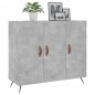 vidaXL Aparador de madera de ingeniería gris hormigón 90x34x80 cm vidaXL Aparador de madera de ingeniería gris hormigón 90x34x80 cm
