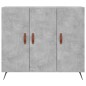 vidaXL Aparador de madera de ingeniería gris hormigón 90x34x80 cm vidaXL Aparador de madera de ingeniería gris hormigón 90x34x80 cm