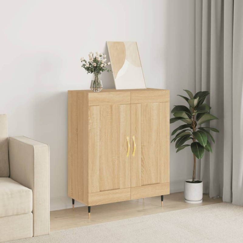 vidaXL Aparador de madera de ingeniería roble Sonoma 69,5x34x90 cm vidaXL Aparador de madera de ingeniería roble Sonoma 69,5x34x90 cm