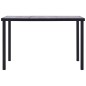 vidaXL Mesa de comedor de MDF negro y gris hormigón 160x80x75 cm vidaXL Mesa de comedor de MDF negro y gris hormigón 160x80x75 cm