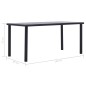 vidaXL Mesa de comedor de MDF negro y gris hormigón 160x80x75 cm vidaXL Mesa de comedor de MDF negro y gris hormigón 160x80x75 cm