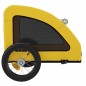 vidaXL Remolque de bicicleta mascotas hierro tela Oxford amarillo vidaXL Remolque de bicicleta mascotas hierro tela Oxford amarillo
