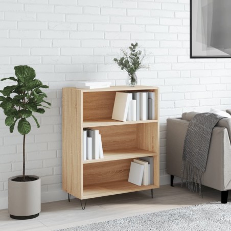 vidaXL Estantería madera de ingeniería roble Sonoma 69,5x32,5x90 cm