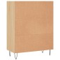 vidaXL Estantería madera de ingeniería roble Sonoma 69,5x32,5x90 cm vidaXL Estantería madera de ingeniería roble Sonoma 69,5x32,5x90 cm