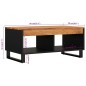 vidaXL Mesa de centro de madera maciza de acacia 90x50x40 cm vidaXL Mesa de centro de madera maciza de acacia 90x50x40 cm