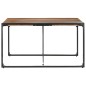 vidaXL Mesa de comedor madera maciza con acabado sheesham 140x140x75cm