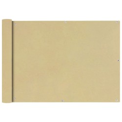 vidaXL Toldo para balcón tela oxford 75x400 cm beige
