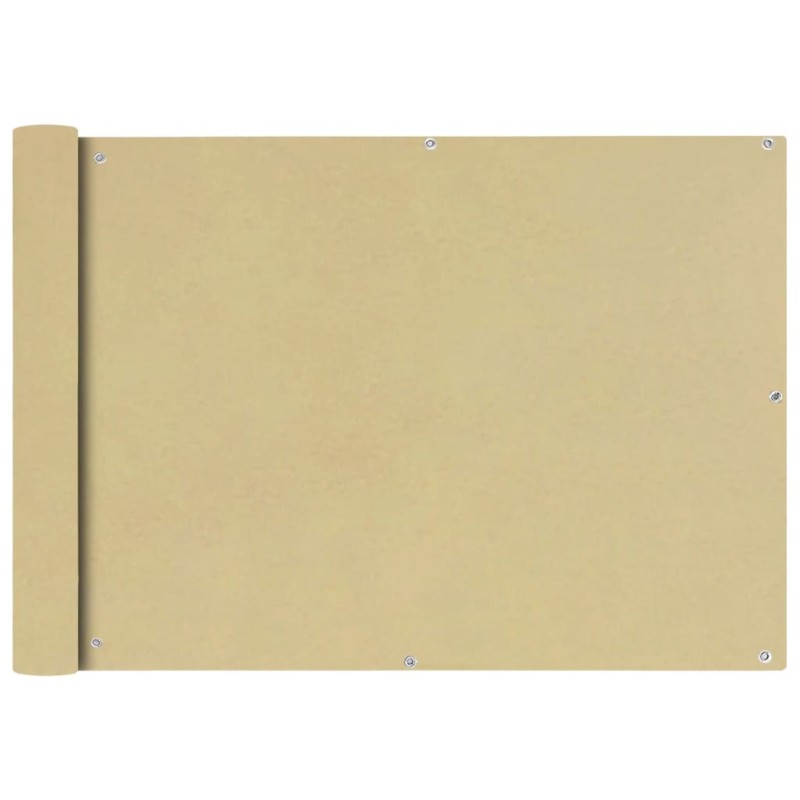 vidaXL Toldo para balcón tela oxford 75x400 cm beige