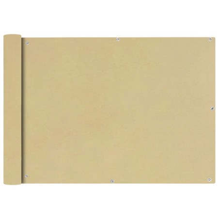vidaXL Toldo para balcón tela oxford 75x400 cm beige