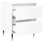 vidaXL Mesita de noche madera de ingeniería blanco brillo 40x35x50 cm vidaXL Mesita de noche madera de ingeniería blanco brillo 40x35x50 cm