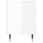 vidaXL Mesita de noche madera de ingeniería blanco brillo 40x35x50 cm vidaXL Mesita de noche madera de ingeniería blanco brillo 40x35x50 cm
