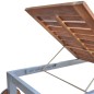 vidaXL Tumbona con cojín madera maciza de acacia y acero galvanizado vidaXL Tumbona con cojín madera maciza de acacia y acero galvanizado