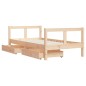vidaXL Estructura de cama infantil con cajones madera de pino 80x160cm vidaXL Estructura de cama infantil con cajones madera de pino 80x160cm