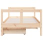 vidaXL Estructura de cama infantil con cajones madera de pino 80x160cm vidaXL Estructura de cama infantil con cajones madera de pino 80x160cm