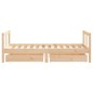 vidaXL Estructura de cama infantil con cajones madera de pino 80x160cm vidaXL Estructura de cama infantil con cajones madera de pino 80x160cm