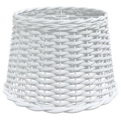 vidaXL Pantalla para lámpara de techo mimbre blanco Ø40x26 cm