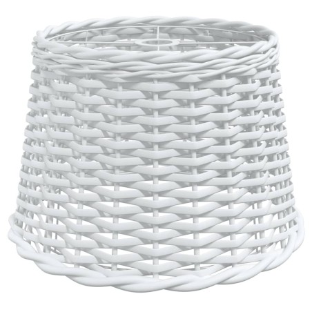 vidaXL Pantalla para lámpara de techo mimbre blanco Ø40x26 cm