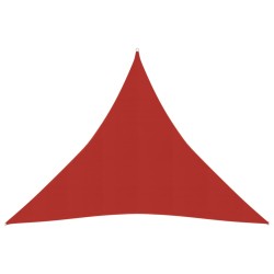vidaXL Toldo de vela rojo HDPE 160 g/m² 4,5x4,5x4,5 m