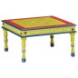 vidaXL Mesa de centro madera maciza de mango verde pintada a mano vidaXL Mesa de centro madera maciza de mango verde pintada a mano