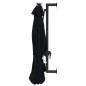vidaXL Sombrilla de pared con LEDs y poste de metal 300 cm negra vidaXL Sombrilla de pared con LEDs y poste de metal 300 cm negra