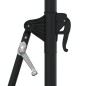 vidaXL Sombrilla de pared con LEDs y poste de metal 300 cm negra vidaXL Sombrilla de pared con LEDs y poste de metal 300 cm negra