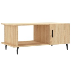 vidaXL Mesa de centro madera contrachapada roble Sonoma 90x50x40 cm