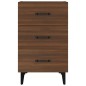 vidaXL Mesita de noche madera de ingeniería marrón roble 40x40x66 cm vidaXL Mesita de noche madera de ingeniería marrón roble 40x40x66 cm