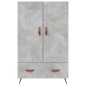 vidaXL Aparador alto madera de ingeniería gris hormigón 69,5x31x115 cm vidaXL Aparador alto madera de ingeniería gris hormigón 69,5x31x115 cm