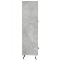 vidaXL Aparador alto madera de ingeniería gris hormigón 69,5x31x115 cm vidaXL Aparador alto madera de ingeniería gris hormigón 69,5x31x115 cm
