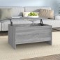 vidaXL Mesa de centro madera contrachapada gris Sonoma 80x55,5x41,5 cm vidaXL Mesa de centro madera contrachapada gris Sonoma 80x55,5x41,5 cm