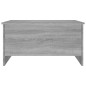 vidaXL Mesa de centro madera contrachapada gris Sonoma 80x55,5x41,5 cm vidaXL Mesa de centro madera contrachapada gris Sonoma 80x55,5x41,5 cm