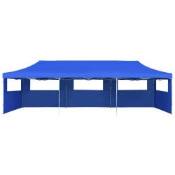vidaXL Carpa plegable Pop-up con 5 paredes laterales 3x9 m azul
