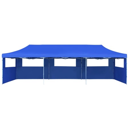vidaXL Carpa plegable Pop-up con 5 paredes laterales 3x9 m azul