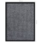 vidaXL Felpudo de rayas gris 60x80 cm vidaXL Felpudo de rayas gris 60x80 cm