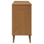vidaXL Mesita de noche MOLDE madera maciza de pino marrón 113x40x80 cm vidaXL Mesita de noche MOLDE madera maciza de pino marrón 113x40x80 cm