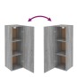 vidaXL Mueble para TV madera contrachapada gris Sonoma 30,5x30x90 cm vidaXL Mueble para TV madera contrachapada gris Sonoma 30,5x30x90 cm